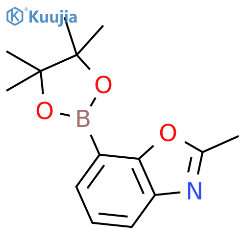 2-methyl-7-(4,4,5,5-tetramethyl-1,3,2-dioxaborolan-2-yl)-1,3-benzoxazole structure