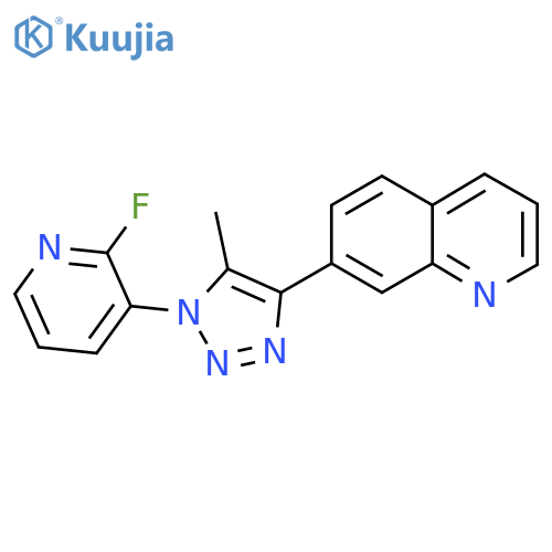 7-[1-(2-Fluoropyridin-3-yl)-5-methyltriazol-4-yl]quinoline structure