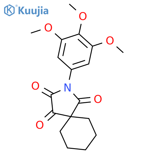 2-Azaspiro[4.5]decane-1,3,4-trione,2-(3,4,5-trimethoxyphenyl)- structure