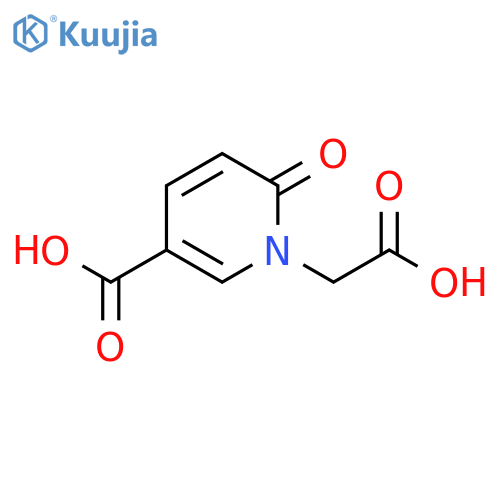 1-Carboxymethyl-6-oxo-1,6-dihydro-pyridine-3-carboxylic acid structure