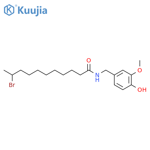 Undecanamide,10-bromo-N-[(4-hydroxy-3-methoxyphenyl)methyl]- structure