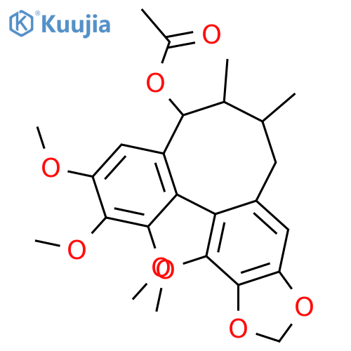 2,2'-Cyclo-8,8'-lignan-3,3',4,4',5,5',7-heptol; (7R,8R,8'S,Saxial)-form, 4',5'-Methylene, 3,3',4,5-tetra-Me ether, 7-Ac structure