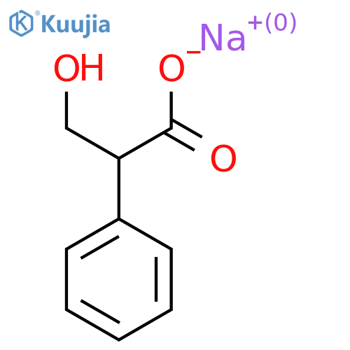 Sodium 3-hydroxy-2-phenylpropanoate structure