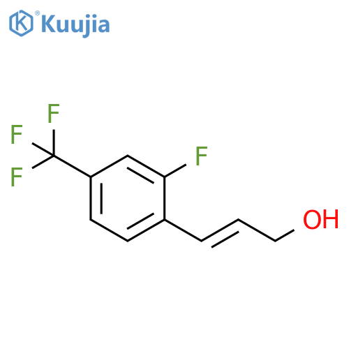 3-2-fluoro-4-(trifluoromethyl)phenylprop-2-en-1-ol structure