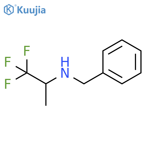 Benzenemethanamine, N-(2,2,2-trifluoro-1-methylethyl)- structure