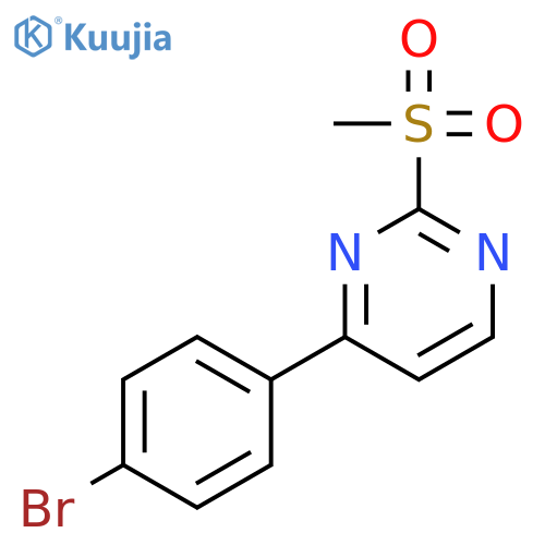 4-(4-Bromophenyl)-2-(methylsulfonyl)pyrimidine structure