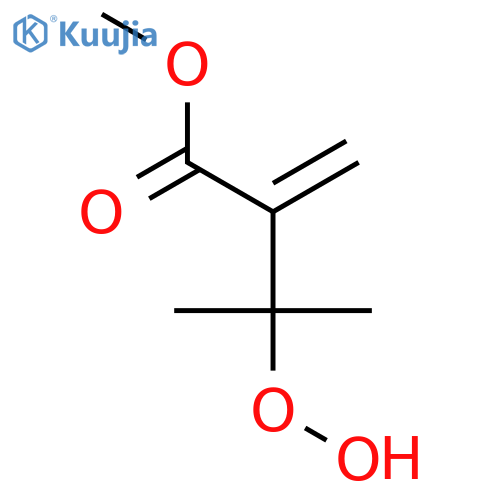 Butanoic acid, 3-hydroperoxy-3-methyl-2-methylene-, methyl ester structure