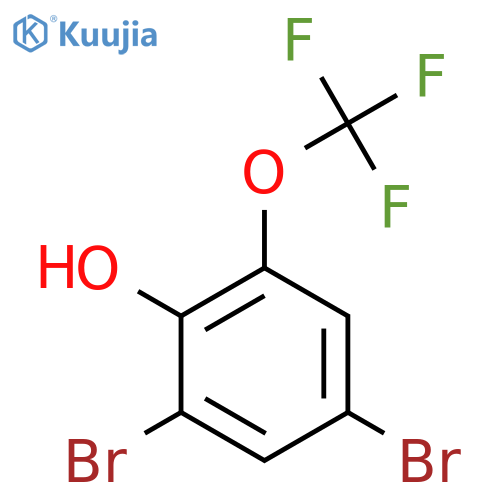 4,6-Dibromo-2-trifluoromethoxyphenol structure