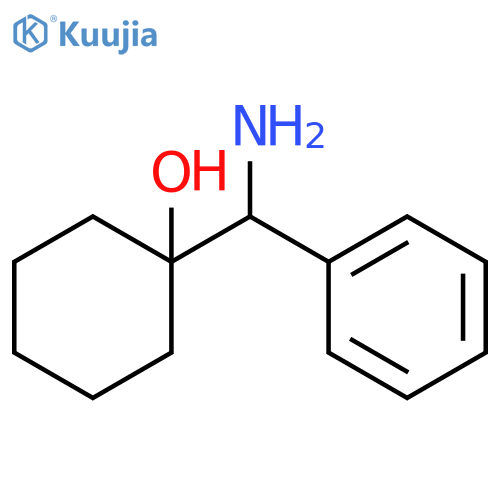 1-amino(phenyl)methylcyclohexan-1-ol structure