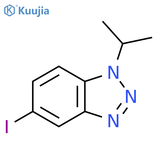 5-iodo-1-(propan-2-yl)-1H-1,2,3-benzotriazole structure