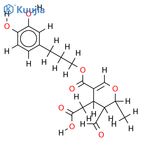 6-Epimer,2-(3,4-dihydroxyphenylethyl)ester-Elenaic acid structure