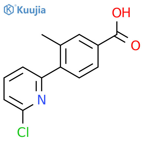 4-(6-Chloro-pyridin-2-yl)-3-methyl-benzoic Acid structure