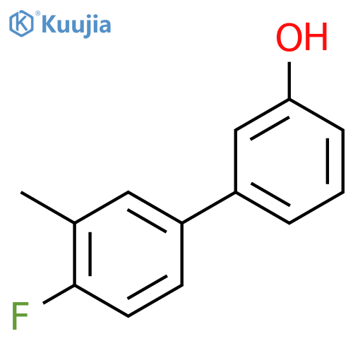 3-(4-fluoro-3-methylphenyl)phenol structure