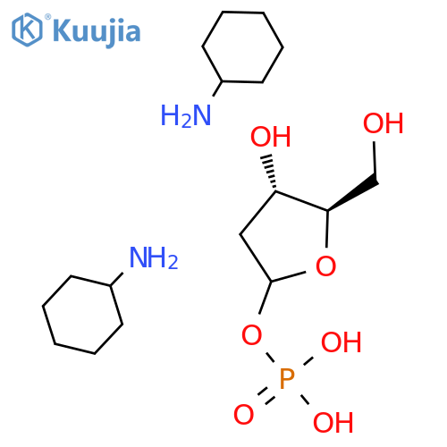 2-DEOXY-ALPHA-D-RIBOSE 1-PHOSPHATE DI(MONOCYCLOHEXYL-AMMONIUM) SALT structure