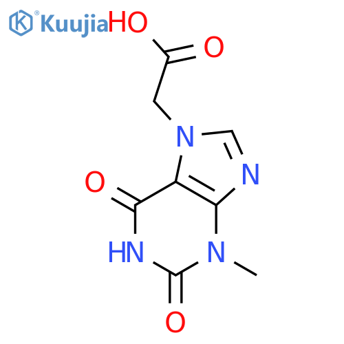 (3-Methyl-2,6-dioxo-1,2,3,6-tetrahydro-purin-7-yl)-acetic acid structure