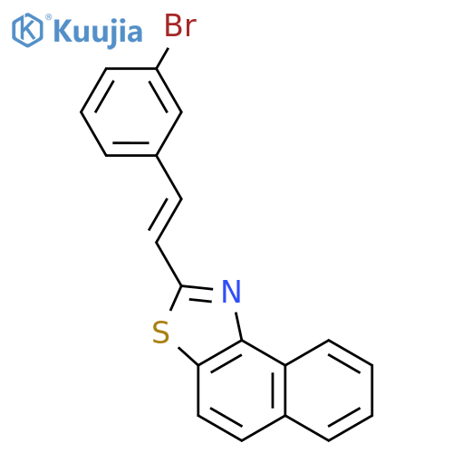 Naphtho[1,2-d]thiazole, 2-[2-(3-bromophenyl)ethenyl]- structure