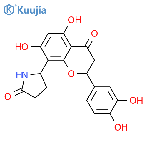 4',5,7-Trihydroxy-8-(5-oxo-2-pyrrolidinyl)flavanone; (2R,2''R)-form, 3'-Hydroxy structure