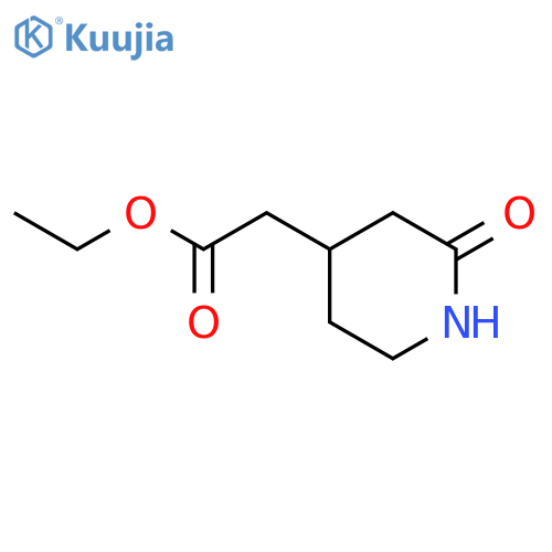 ethyl 2-(2-oxo-4-piperidyl)acetate structure