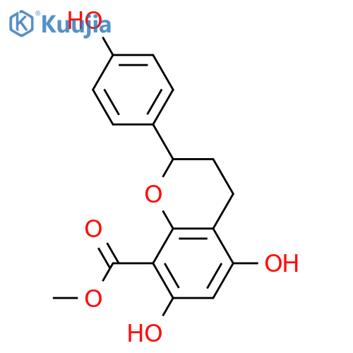 4',5,7-Trihydroxyflavan-8-carboxylic acid; (ξ)-form, Me ester structure