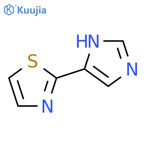 2-(1H-imidazol-4-yl)-1,3-thiazole structure