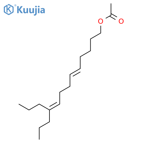 5,9-Tridecadien-1-ol,10-propyl-, acetate, (5E)- (9CI) structure