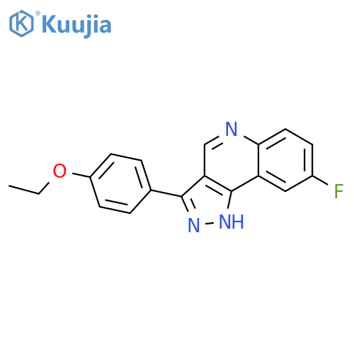 3-(4-ethoxyphenyl)-8-fluoro-1H-pyrazolo[4,3-c]quinoline structure