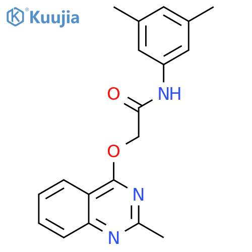 N-(3,5-dimethylphenyl)-2-[(2-methylquinazolin-4-yl)oxy]acetamide structure