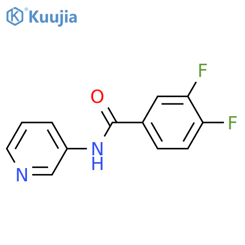 3,4-difluoro-N-(pyridin-3-yl)benzamide structure
