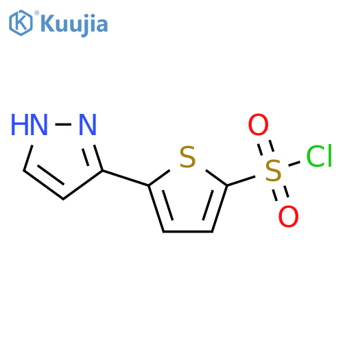 5-(1H-pyrazol-5-yl)thiophene-2-sulfonyl chloride structure