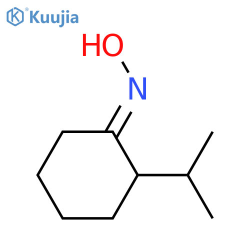 Cyclohexanone,2-(1-methylethyl)-, oxime structure