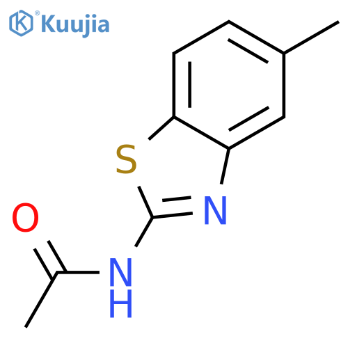Acetamide,N-(5-methyl-2-benzothiazolyl)- structure