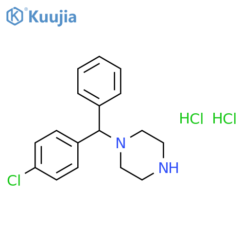 Piperazine,1-[(4-chlorophenyl)phenylmethyl]-, hydrochloride (1:2) structure