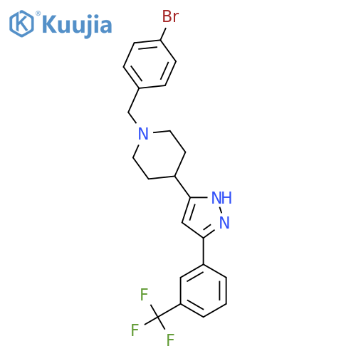 1-(4-BROMOBENZYL)-4-(5-[3-(TRIFLUOROMETHYL)PHENYL]-1H-PYRAZOL-3-YL)PIPERIDINE structure