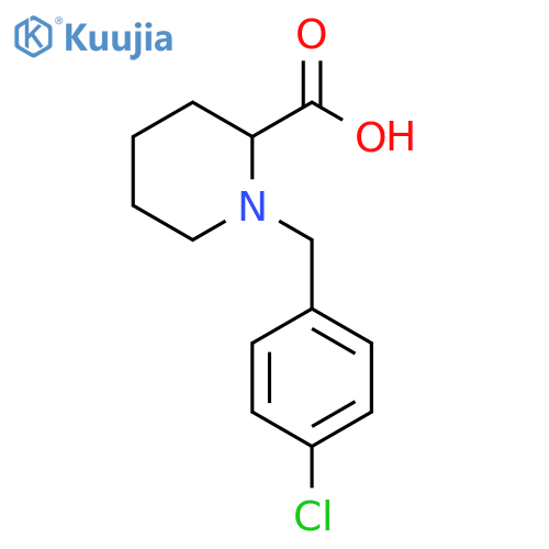 1-[(4-CHLOROPHENYL)METHYL]-2-PIPERIDINECARBOXYLIC ACID structure