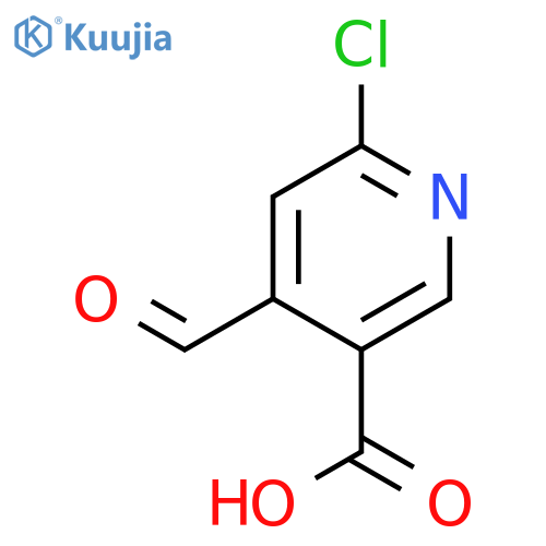 6-Chloro-4-formyl-nicotinic Acid structure