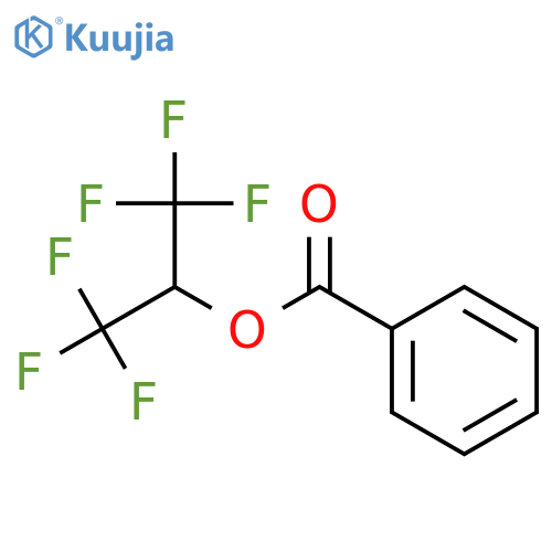 2-Propanol,1,1,1,3,3,3-hexafluoro-, 2-benzoate structure