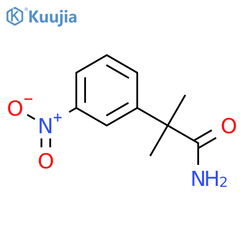 2-Methyl-2-(3-nitrophenyl)propanamide structure