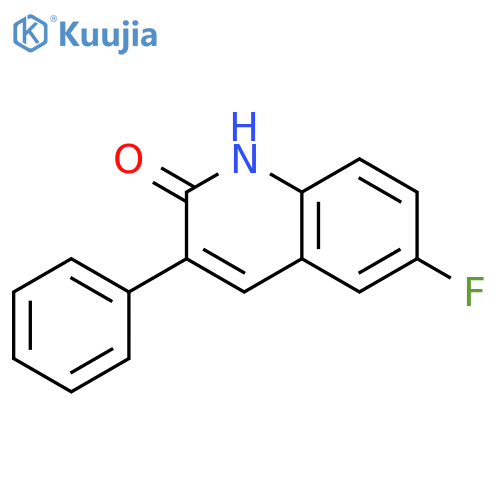 6-Fluoro-2-hydroxy-3-phenylquinoline structure