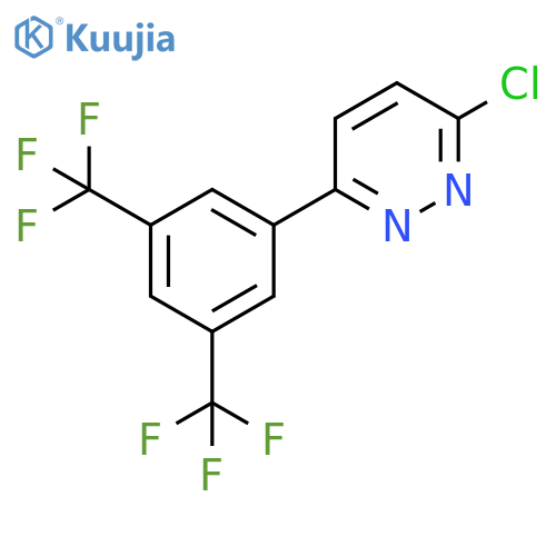 6-[3,5-Bis(trifluoromethyl)phenyl]-3-chloropyridazine structure