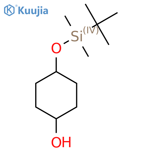trans-4-[tert-butyl(dimethyl)silyl]oxycyclohexanol structure