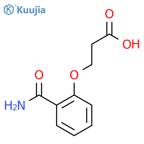3-(2-Carbamoylphenoxy)propionic Acid structure