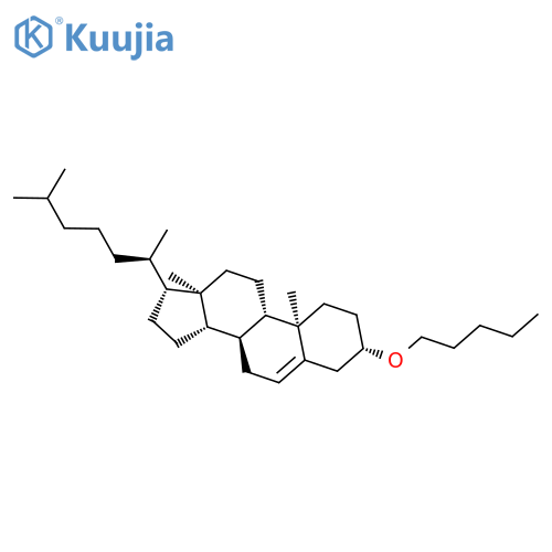 Cholest-5-ene, 3-(pentyloxy)-, (3b)- structure