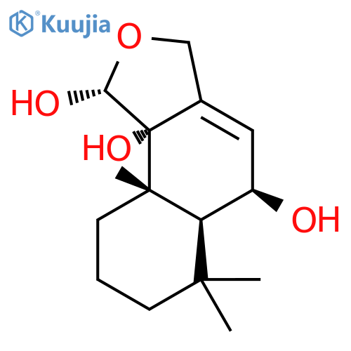 Naphtho[1,2-c]furan-1,5,9b(1H)-triol,3,5,5a,6,7,8,9,9a-octahydro-6,6,9a-trimethyl-, (1R,5R,5aS,9aS,9bS)- structure