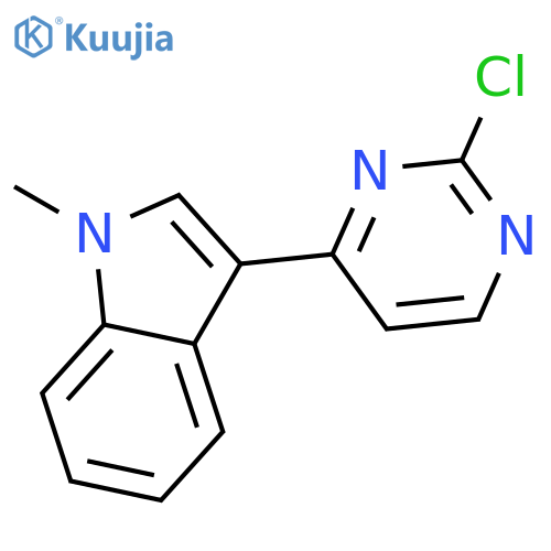 3-(2-Chloropyrimidin-4-yl)-1-methyl-1H-indole structure