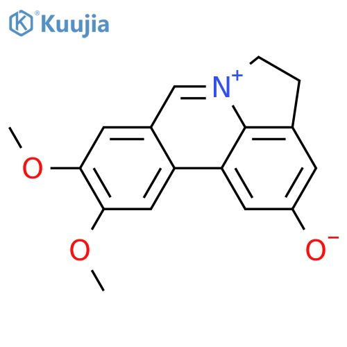 Pyrrolo[3,2,1-de]phenanthridinium,4,5-dihydro-2-hydroxy-9,10-dimethoxy-, inner salt structure