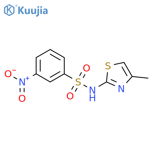 N-(4-methyl-1,3-thiazol-2-yl)-3-nitrobenzenesulfonamide structure