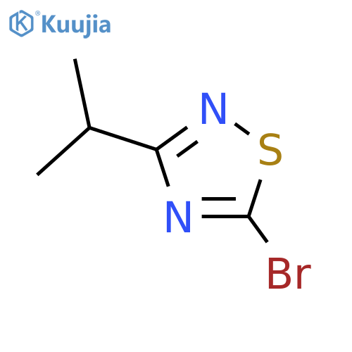 5-Bromo-3-propan-2-yl-1,2,4-thiadiazole structure