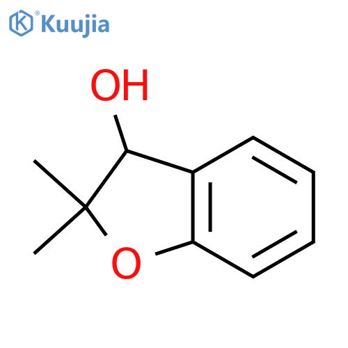 2,2-dimethyl-3h-1-benzofuran-3-ol structure