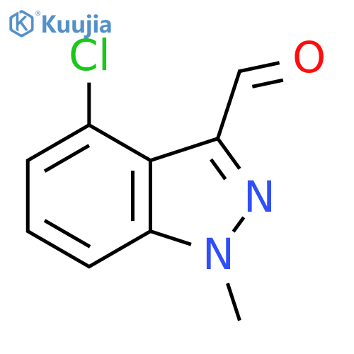 4-chloro-1-methyl-1H-indazole-3-carbaldehyde structure