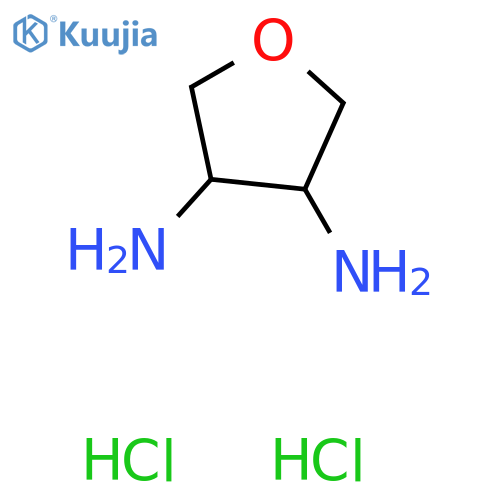 (3R,4S)-Tetrahydrofuran-3,4-diamine dihydrochloride structure